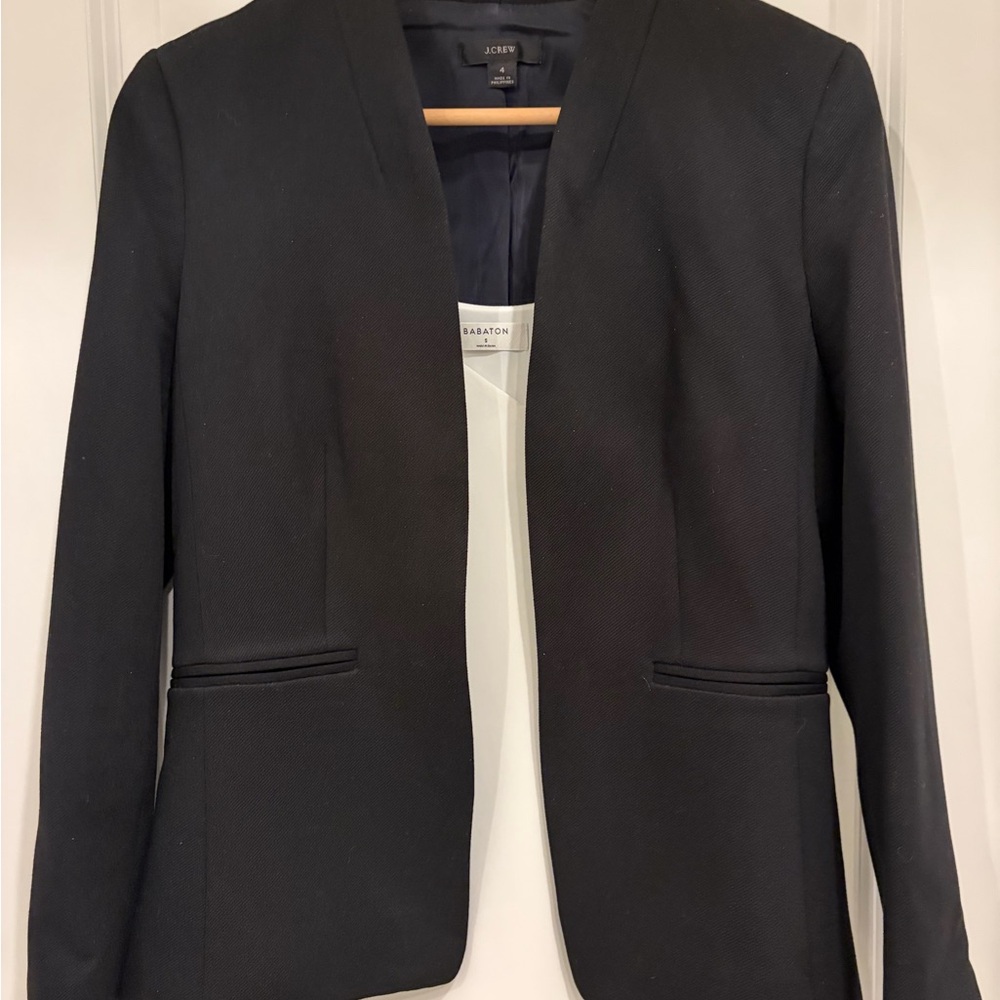 J. Crew Classic Black Suit Jacket